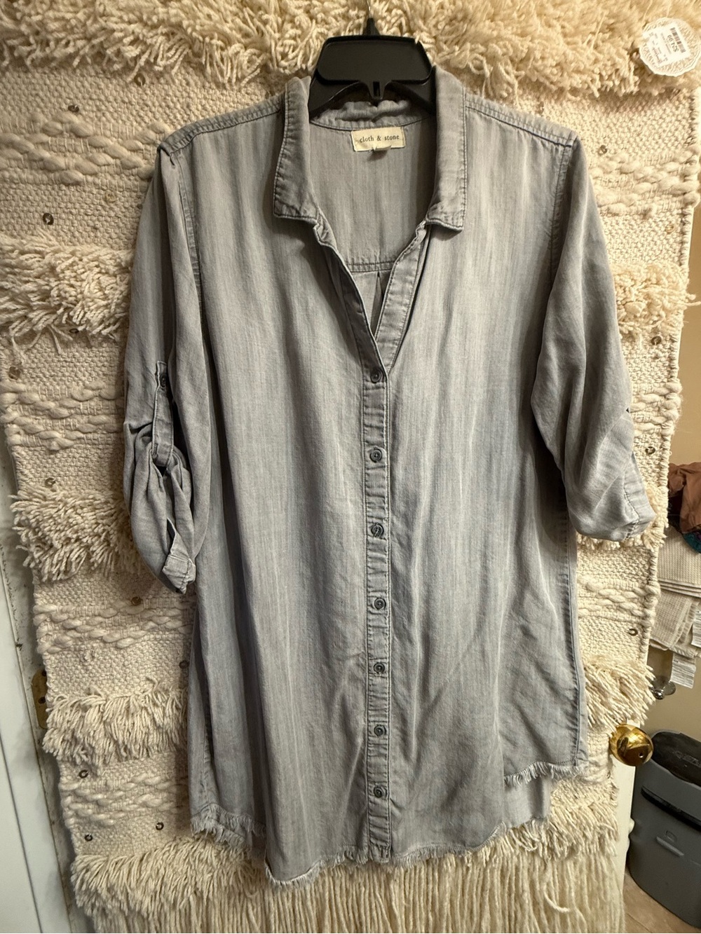 Anthropologie Cloth & Stone mini shirt dress  size M